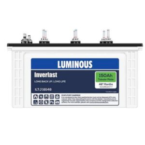 Luminous Inverlast ILTJ18148 150 Ah Tall Jumbo Inverter Battery for Home, Office & Shops