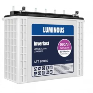 Luminous Inverlast ILTT20060 Battery for Home, Office & Shops | 160 Ah Tall Tubular | Easy Installation | Durable & Reliable | Minimum Maintenance...