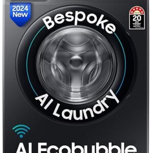 Samsung 12 kg, 5 Star, AI Ecobubble, Super Speed, Wi-Fi, Hygiene Steam with Inbuilt Heater, Digital Inverter, Fully-Automatic Front Load Washing...