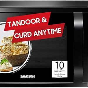 Samsung 28 L, Convection Microwave Oven with Curd Making(MC28A5013AK/TL, Black, ceramic enamel cavity, 10 Yr warranty)