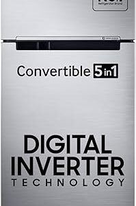 Samsung 385L 2 Star Inverter Frost-Free Convertible 5 In 1 Double Door Refrigerator (RT42C5532S8/HL,Elegant Inox 2023 Model)