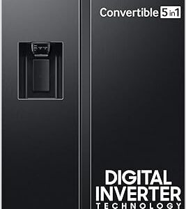 Samsung 633 L, 3 Star, Frost Free, Double Door, Convertible 5-in-1 Digital Inverter, Side By Side Refrigerator with AI, WiFi & Water & Ice...