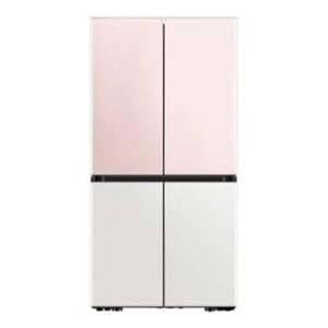 SAMSUNG Bespoke 936 Litres Frost Free French Door Smart Wifi Enabled Refrigerator Appliance with Water Dispenser (RF90A92W3AP/TL, Glam Pink/Glam...